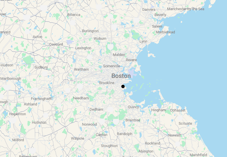 Karte 6 Tage Boston Erleben