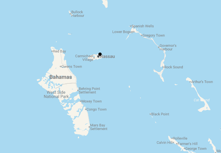 Karte 8 Tage Bahamas All-inclusive