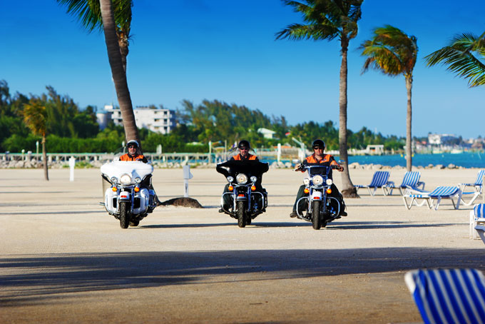 EagleRiderBikersOnBeach
