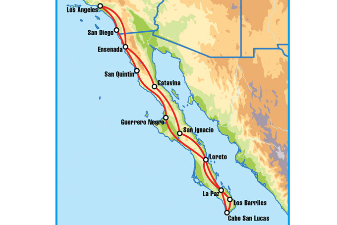 EagleRiderBajaMexico Map