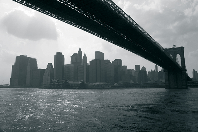 New YorkSkyline BrooklynBridge sw