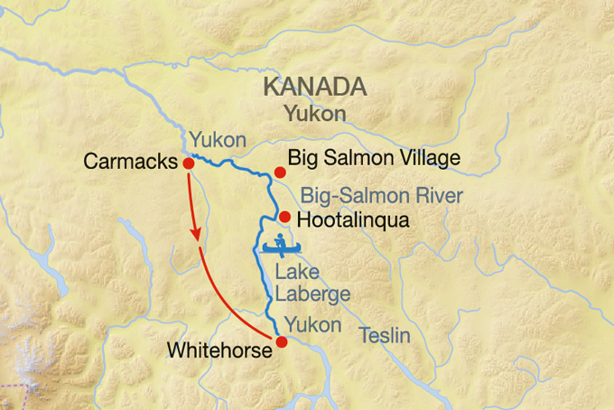 KartenKanadaKanu YukonRiver 8T