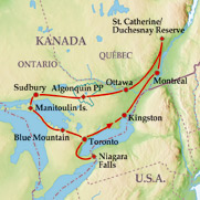 KanadaKartenAuf Entdeckertour