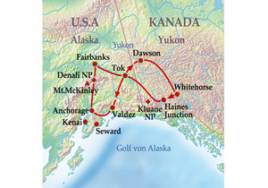 15 Tage Gruppenreise Best of Yukon & Alaska