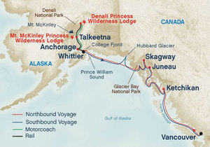 14 Tage Alaska Denali-Tour, Gletscherkreuzfahrt und Vancouver 