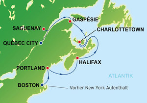 13 Tage New York, Boston und Kreuzfahrt nach Québec