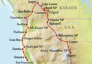 17 Tage Gruppenreise Pacific Northwest and Canadian Rockies