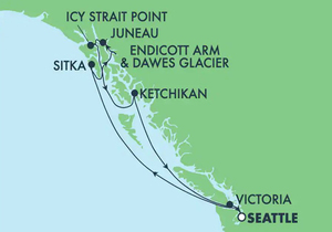 8 Tage Inside Passage Alaska mit Dawes-Gletscher, Juneau und Ketchikan