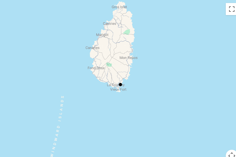 Karte Saint Lucia: Segeln mit privater Yacht