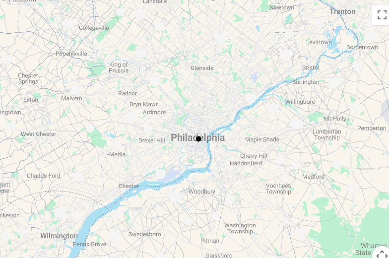 Karte 6 Tage Städtereise Philadelphia