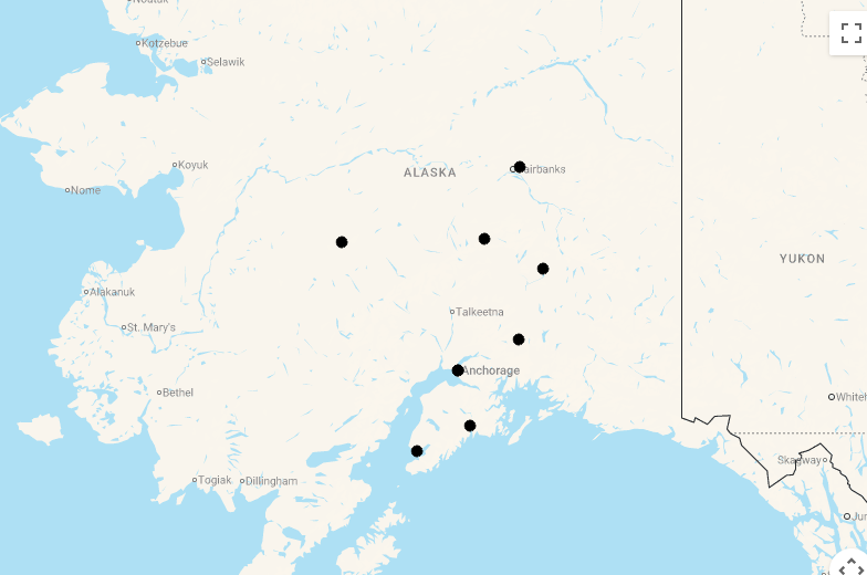 Karte 15 Tage Traumland Alaska