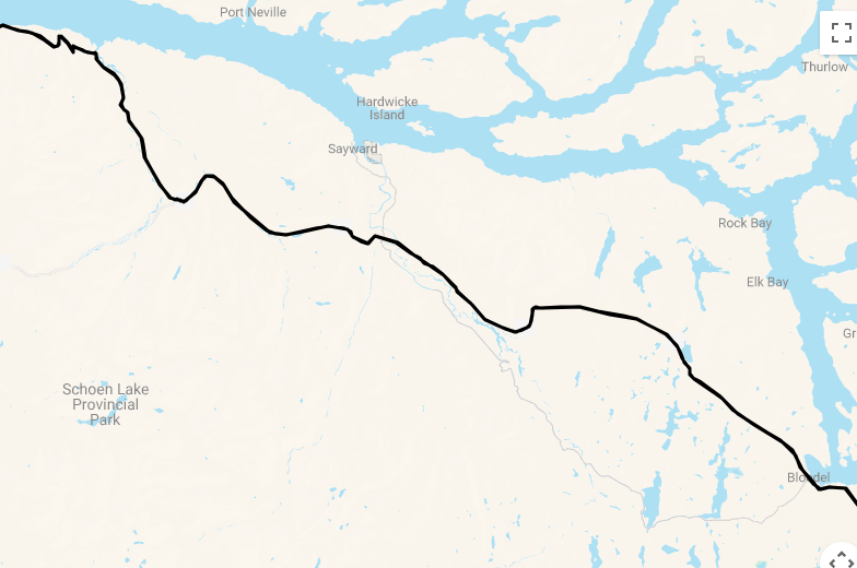 Karte Orca Camp Vancouver Island - Mit dem Kajak Wale beobachten