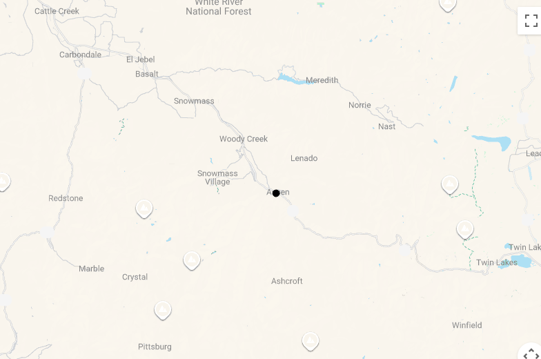 Karte 9 Tage Skireise Aspen mit Flug, Hotels und Skipass