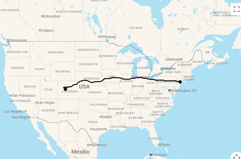 Karte Shop & Ski: 12 Tage New York & Skifahren in Aspen mit Flug