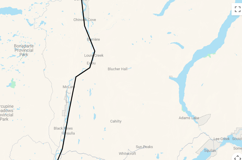 Karte 19 Tage Wandern durch Westkanada - Hike the Rockies