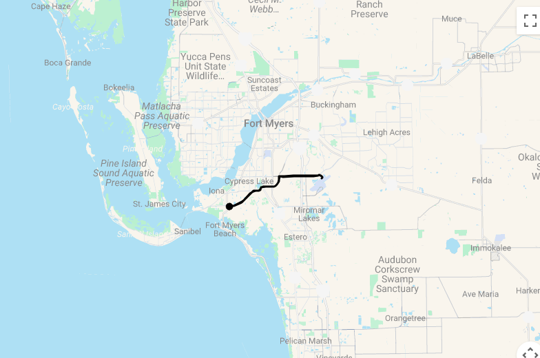 Karte 9 Tage Fort Myers entdecken