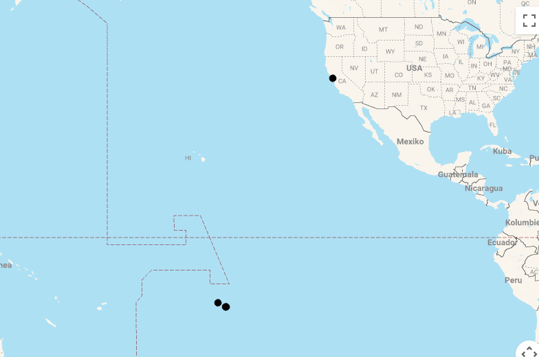 Karte 15 Tage San Francisco, Tahiti, Moorea & Bora Bora