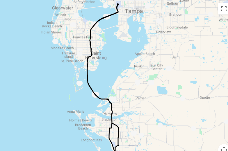 Karte 9 Tage Sarasota erleben mit Flug