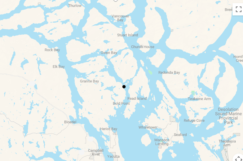 Karte Sonora Resort in Westkanada