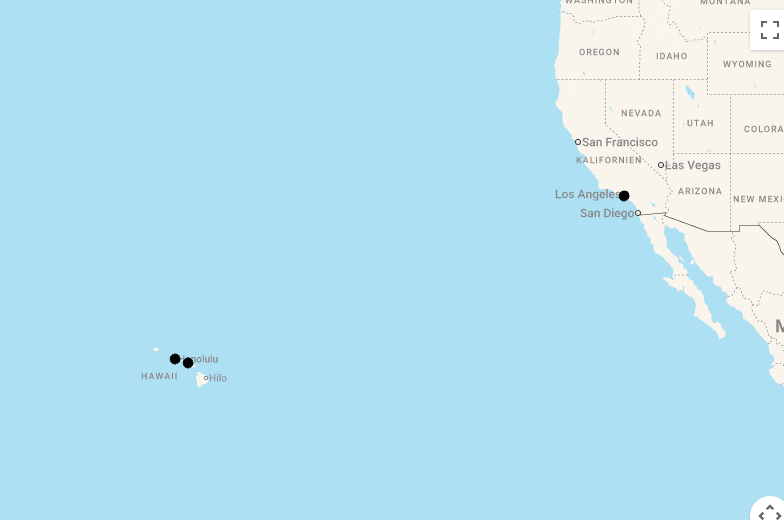 Karte 14 Tage Hawaii: Oahu & Maui