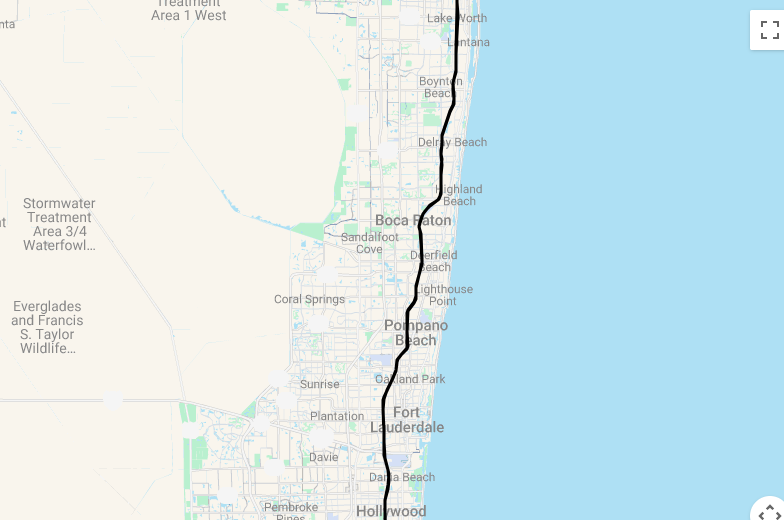 Karte 10 Tage Strandurlaub im sonnigen The Palm Beaches