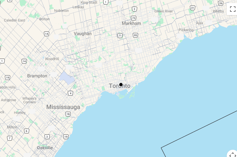 Karte 7 Tage Toronto & Algonquin Park Winter Blockhütten-Abenteuer