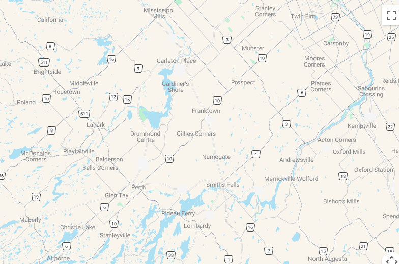 Karte 15 Tage Country Inns in Ontario & Québec