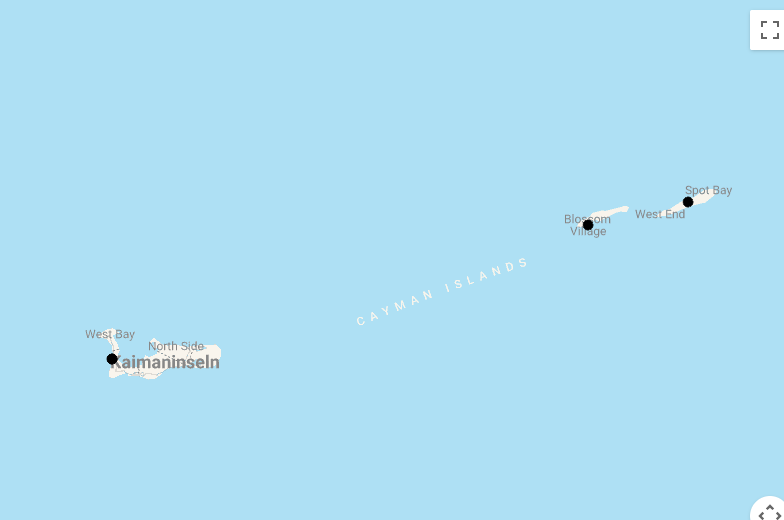 Karte 14 Tage Cayman Islands - Ein karibischer Traum